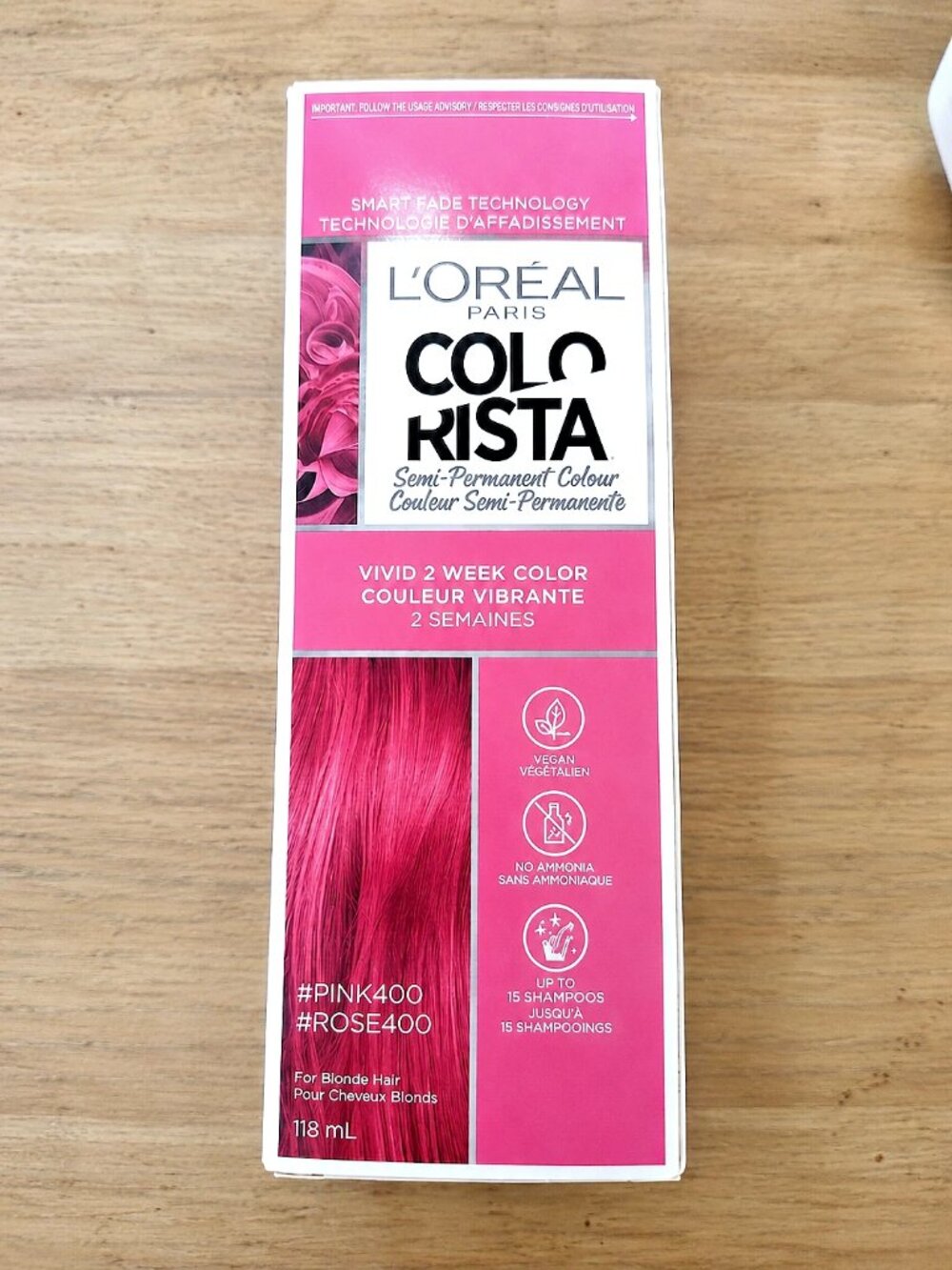 L'Oréal Paris Colorista Semi-Permanent Hair Color - 118mL PARABEN AMMONIA FREE